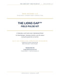 The Lions Gap™ Field Pulse Kit — Premium Operational Reset for Plant Managers, Ops Directors & HR Liaisons
